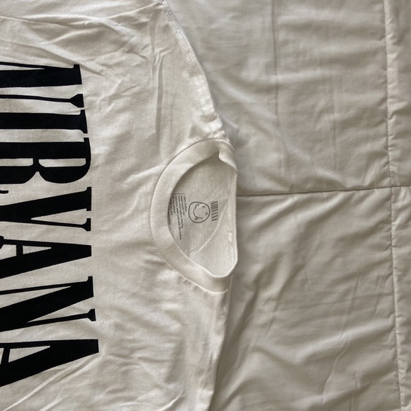 This is a medium sized Nirvana white t-shirt. - Picture 5 of 5